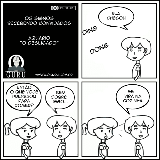 Como as pessoas do signos de Aquário recebem seus convidados.