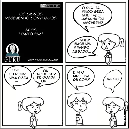 Tirinha de humor de Áries