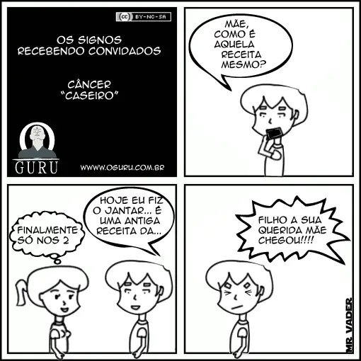 Tirinha de humor de Câncer