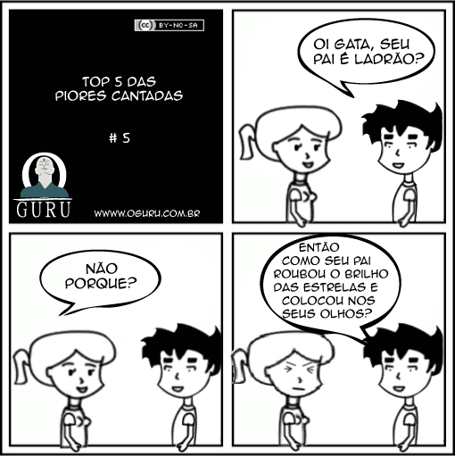 Veja a nossa seleção das piores cantadas