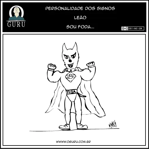 Tirinha de cachorro de Leão