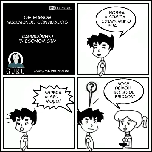 Tirinha de humor de Capricórnio