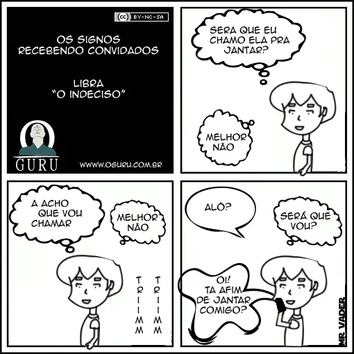 Tirinha de humor de Libra