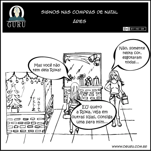 Tirinha de Natal de Áries