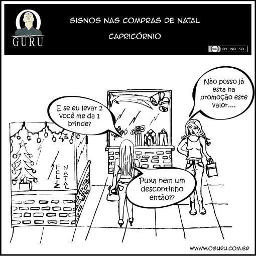 Tirinha de Natal de Capricórnio