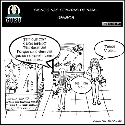 Tirinha de Natal de Gêmeos
