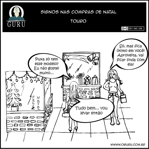 Tirinha de Natal de Touro