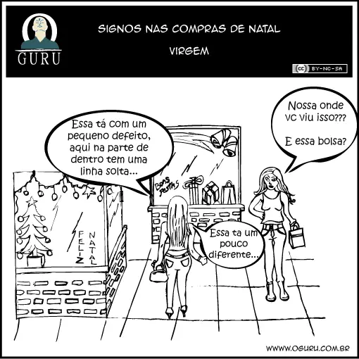 Tirinha de Natal de Virgem
