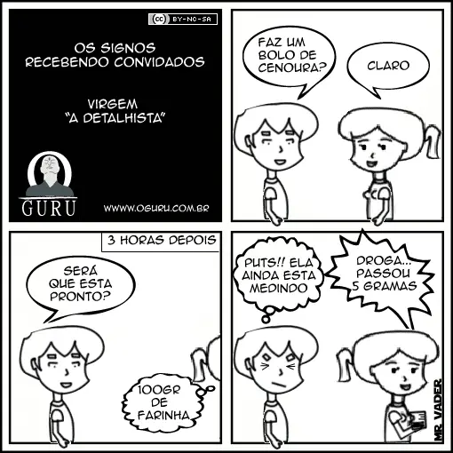 Tirinha de humor de Virgem